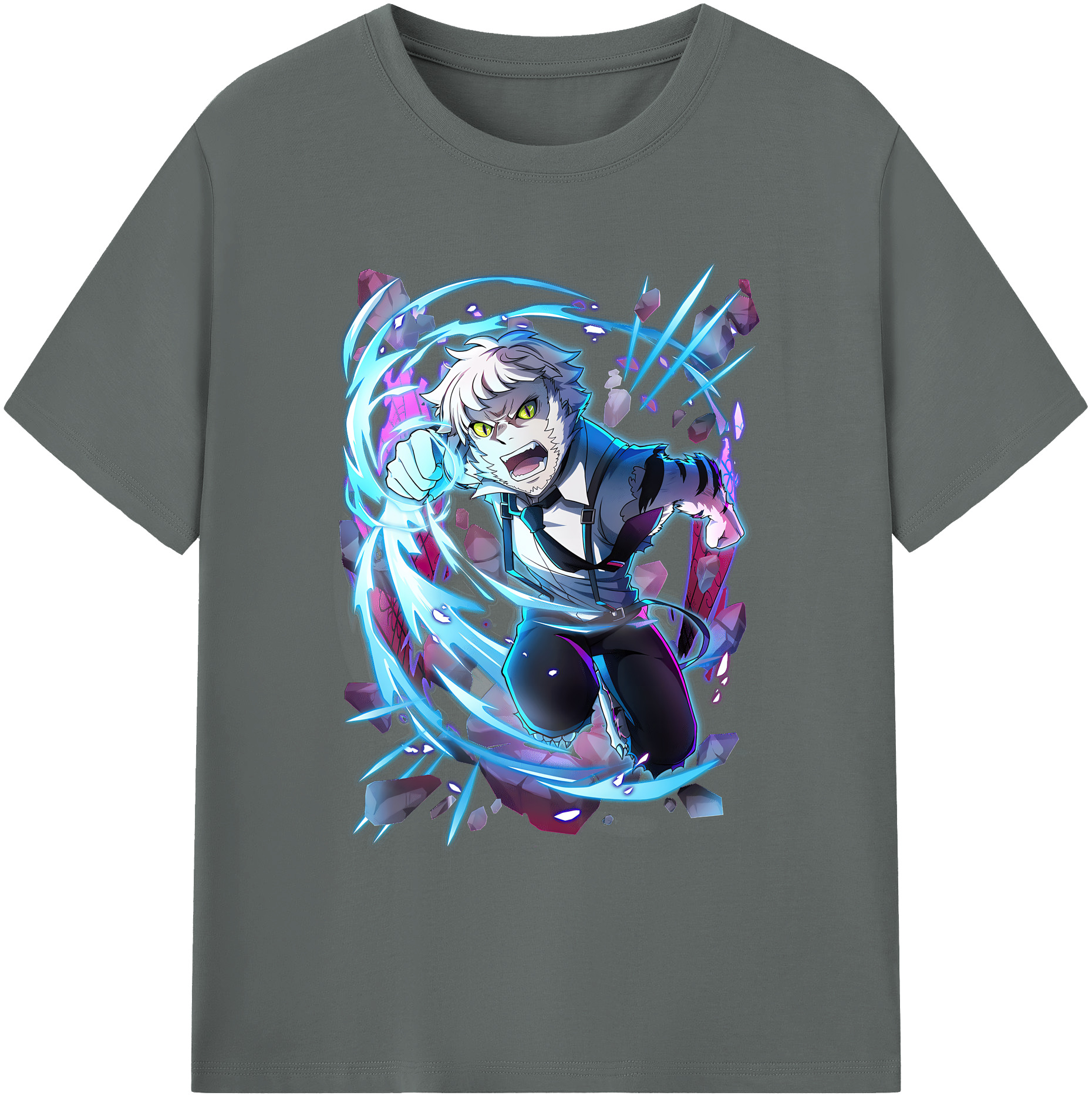 （画像用） 文豪ストレイドッグス Bungo Stray Dogs 綿100％ メンズ半袖Tシャツ｜肌触りやわらか＆通気性